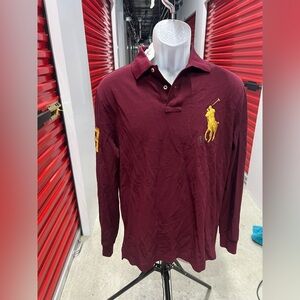 Polo by Ralph Lauren Burgundy Long Sleeve Shirt